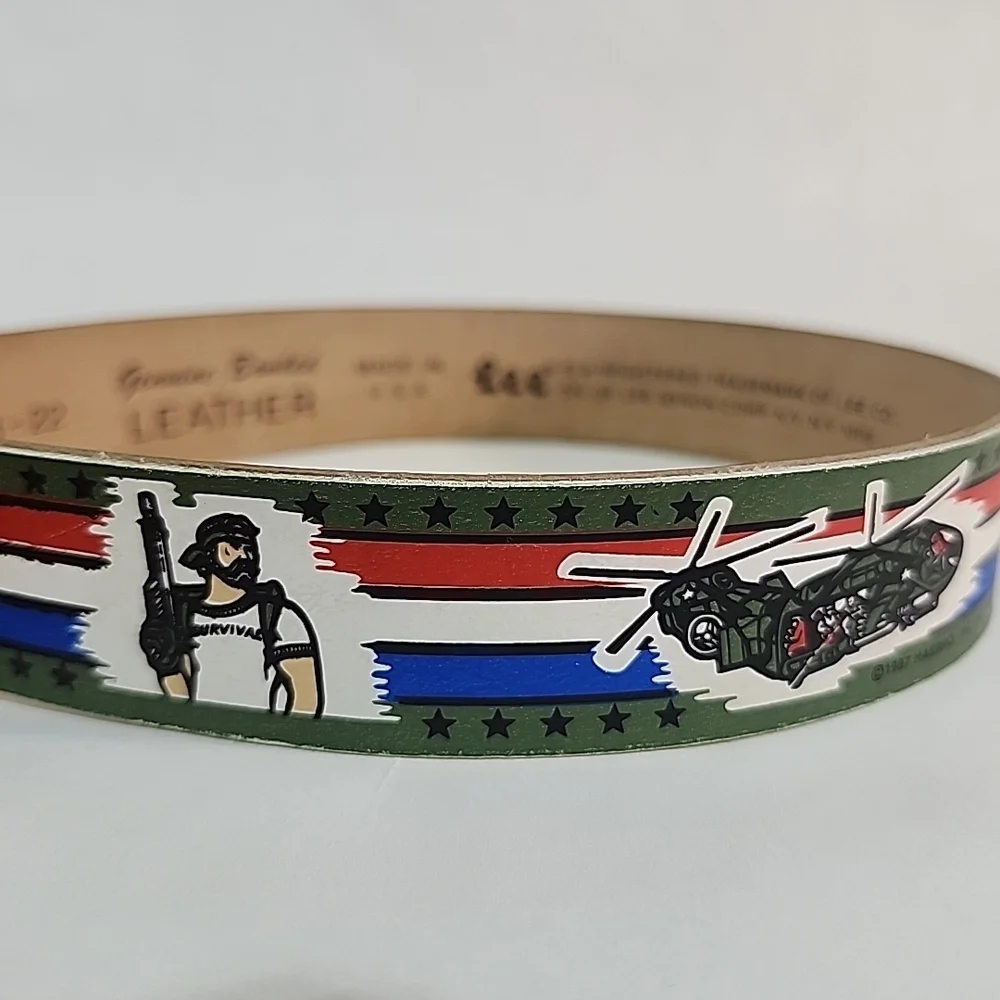 Hasbro & Lee GI Joe Youth Belt 1987 Made in USA 18-22